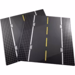 Apostrophe Games Straight Road Building Block Baseplates – 2 Pieces