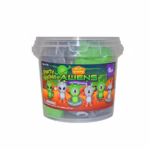 Build Buddiez Aliens Party Bucket – Moldable Craft Kit, 6-Pack