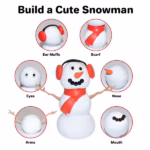 Build Buddiez Moldable Putty Craft Kit – Snow Man - Image 3