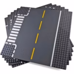 Apostrophe Games Road Building Block Baseplates – 6 Pieces