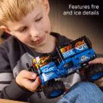 LEGO Technic Monster Jam Grave Digger Fire and Ice 42219 – Pull-Back Monster Truck STEM Set, 263 Pieces - Image 2