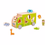 Classic World Animal Sorting Truck – Wooden Shape Sorter Toy Vehicle