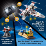 LEGO Star Wars SMART Play: Luke's Red Five X-Wing 75423 – Interactive X-Wing Adventure Set, 581 Pieces - Image 4