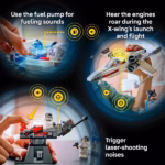 LEGO Star Wars SMART Play: Luke's Red Five X-Wing 75423 – Interactive X-Wing Adventure Set, 581 Pieces - Image 3