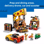 LEGO City Pizza Delivery Adventure Restaurant & Vehicles Set 60496 – 494 Pieces - Image 2