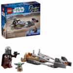 LEGO Star Wars The Mandalorian & Grogu’s Speeder Bike 75436 – Tatooine Adventure Building Set, 58 Pieces