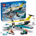 LEGO City Emergency Air Ambulance Airplane 60465 – Mountain Rescue Adventure, 403 Pieces