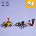 LEGO Creator 3-in-1 Wild Animals: Surprising Spider 31159 – Spider, Scorpion & Snake Building Set, 153 Pieces - Image 5