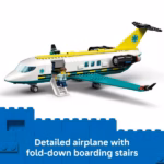 LEGO City Emergency Air Ambulance Airplane 60465 – Mountain Rescue Adventure, 403 Pieces - Image 4