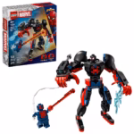 LEGO Marvel Miles Morales Mech vs. Spider-Man 2099 76337 – Spider-Verse Battle Set, 135 Pieces