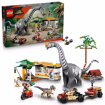 LEGO Jurassic World Raptor & Titanosaurus Tracking Mission 76973 – Dinosaur Adventure Building Set, 582 Pieces