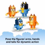 LEGO Bluey Brick-Built Bluey Family 11217 – Customizable Heeler Family Building Set, 466 Pieces - Image 2